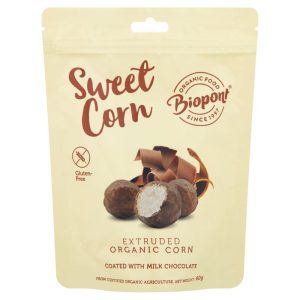 glutenfreier Snack Organic-Extruded-Corn-Coated-with-Milk-ChocolateGluten-Free-60-g